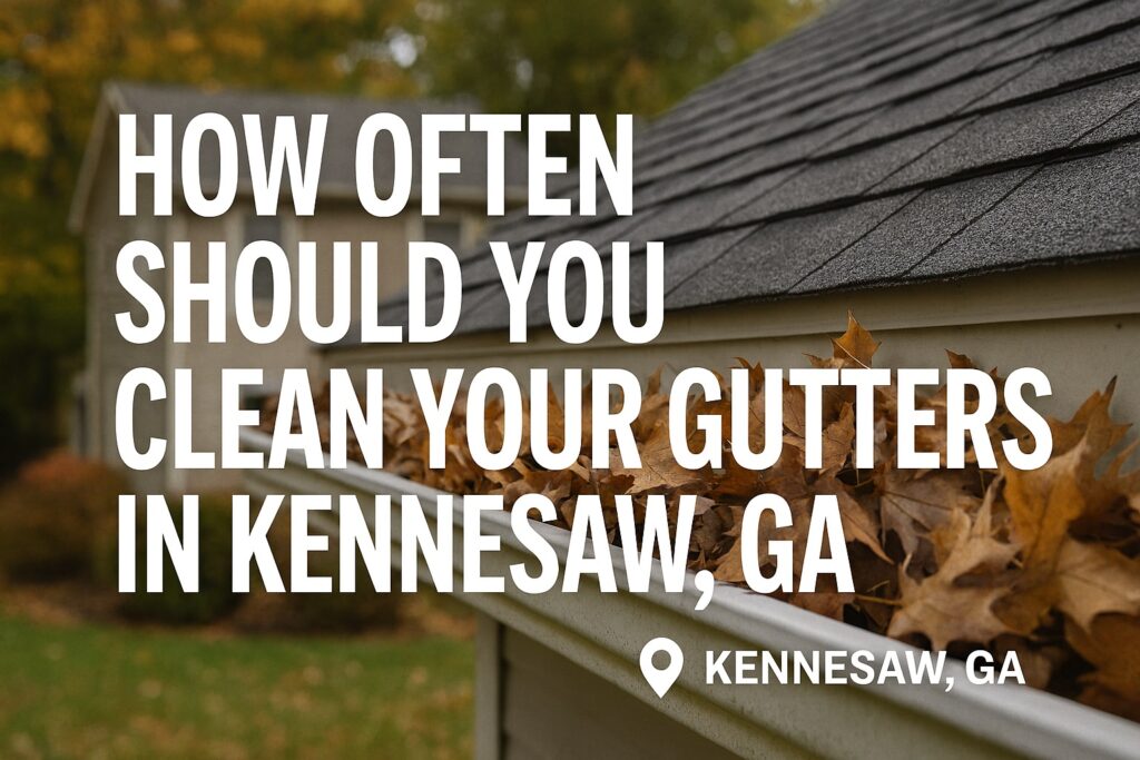 how oftern should you clean your gutters in Kennesaw Ga