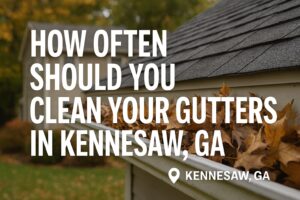 how oftern should you clean your gutters in Kennesaw Ga