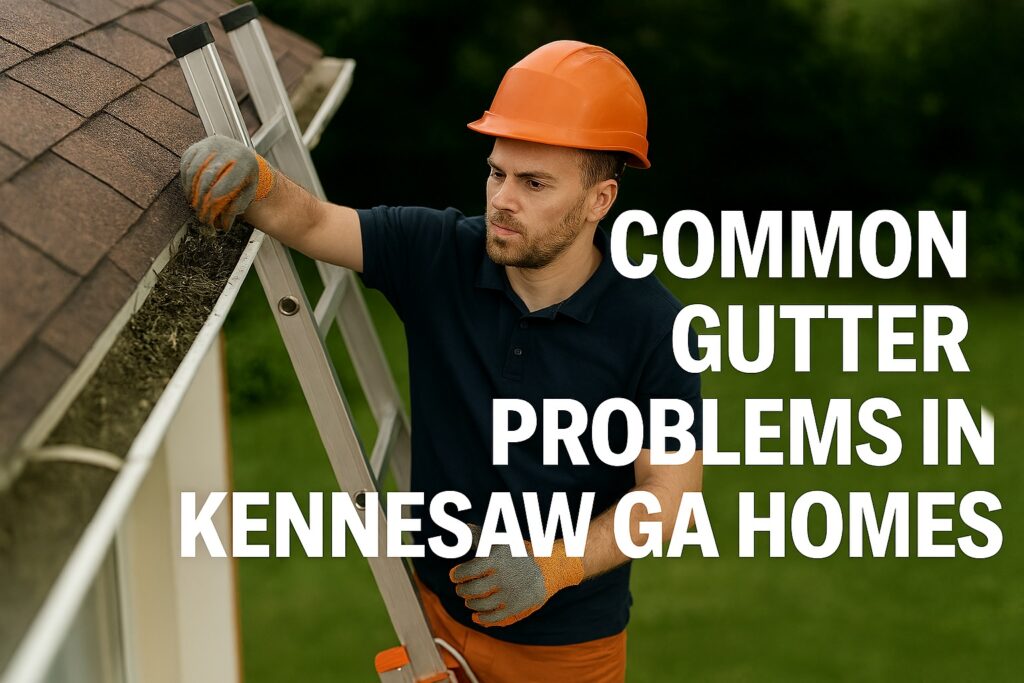 Common Gutter Problems in Kennesaw GA Homes