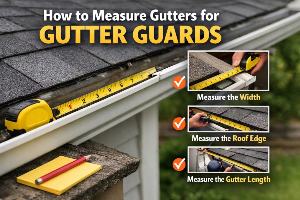 How to Measure Gutters for Gutter Guards