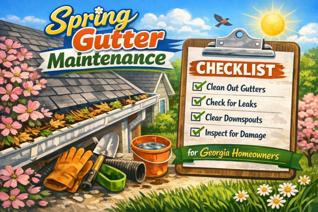Spring Gutter Maintenance Checklist for Georgia Homeowners