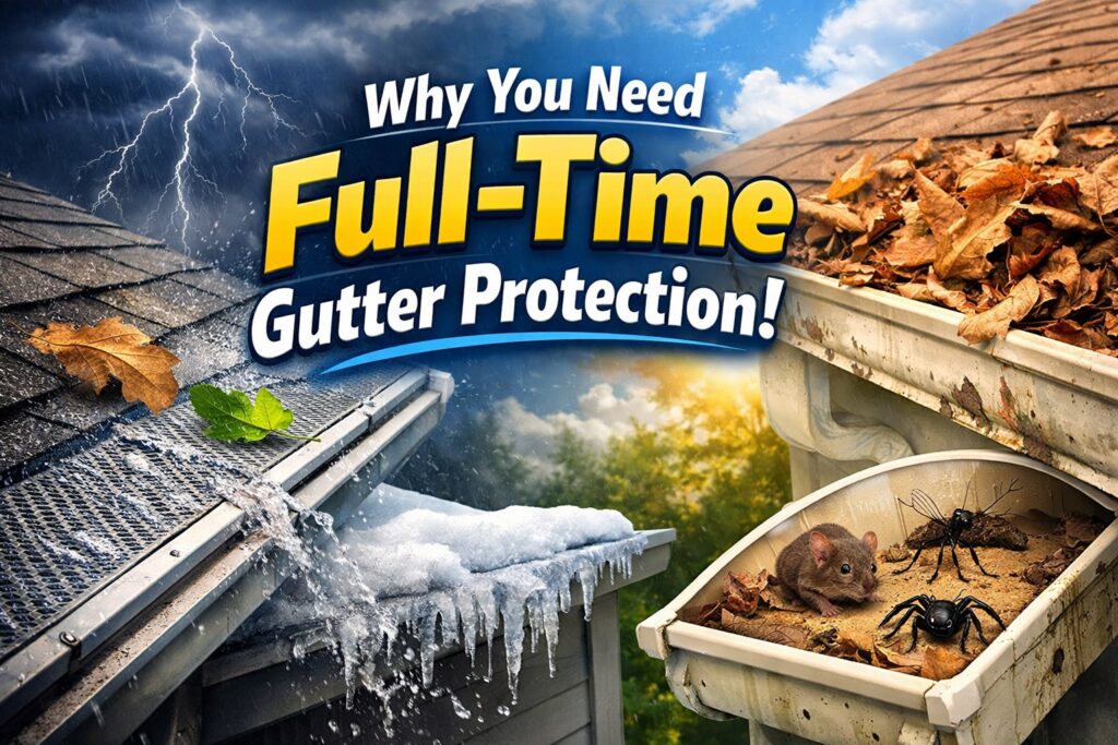 Why You Need Full-Time Gutter Protection
